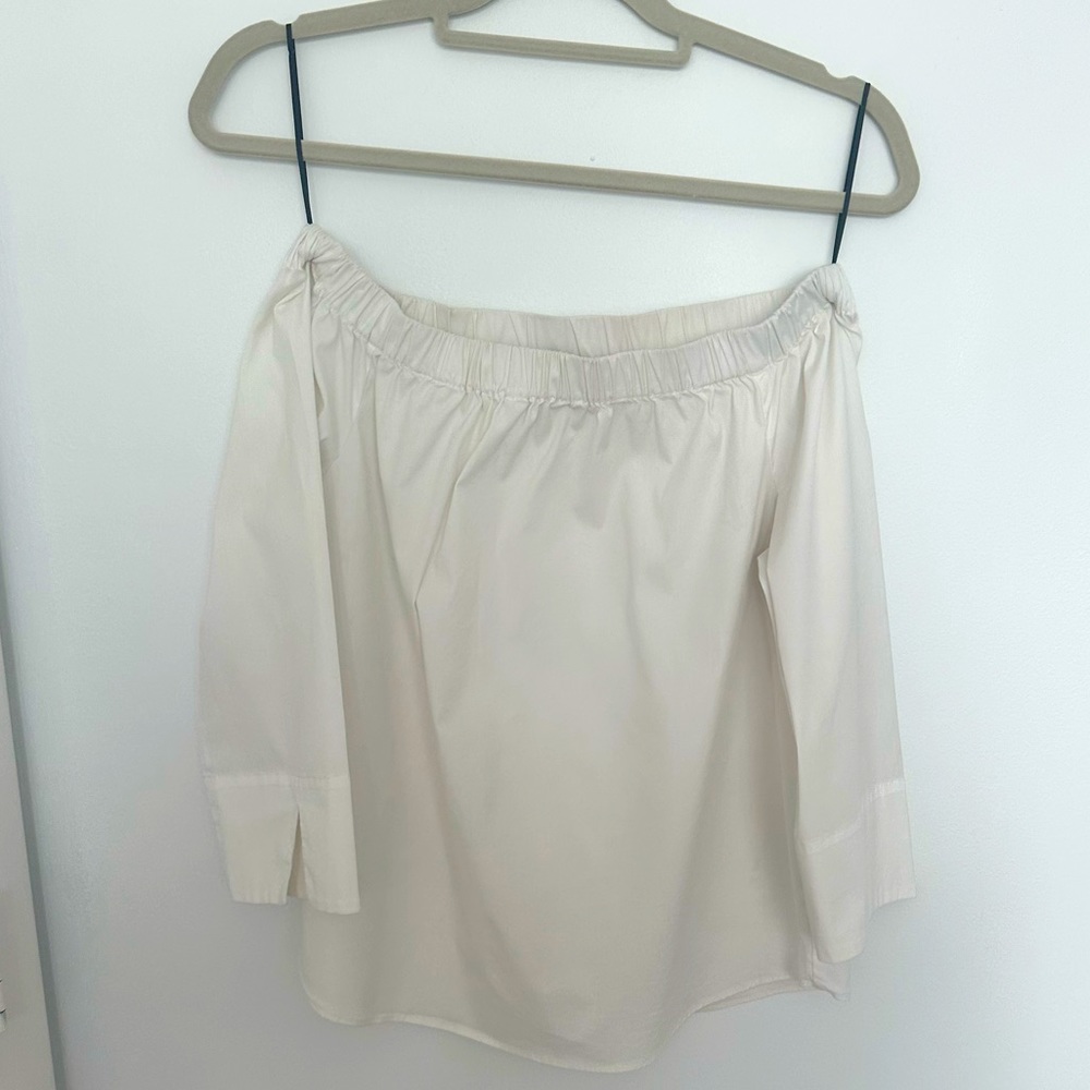 Crisp White off Shoulder Zara Top